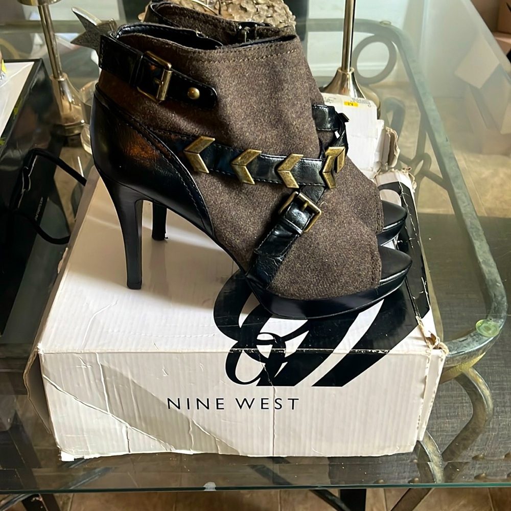 Nine West Open Toe Booties